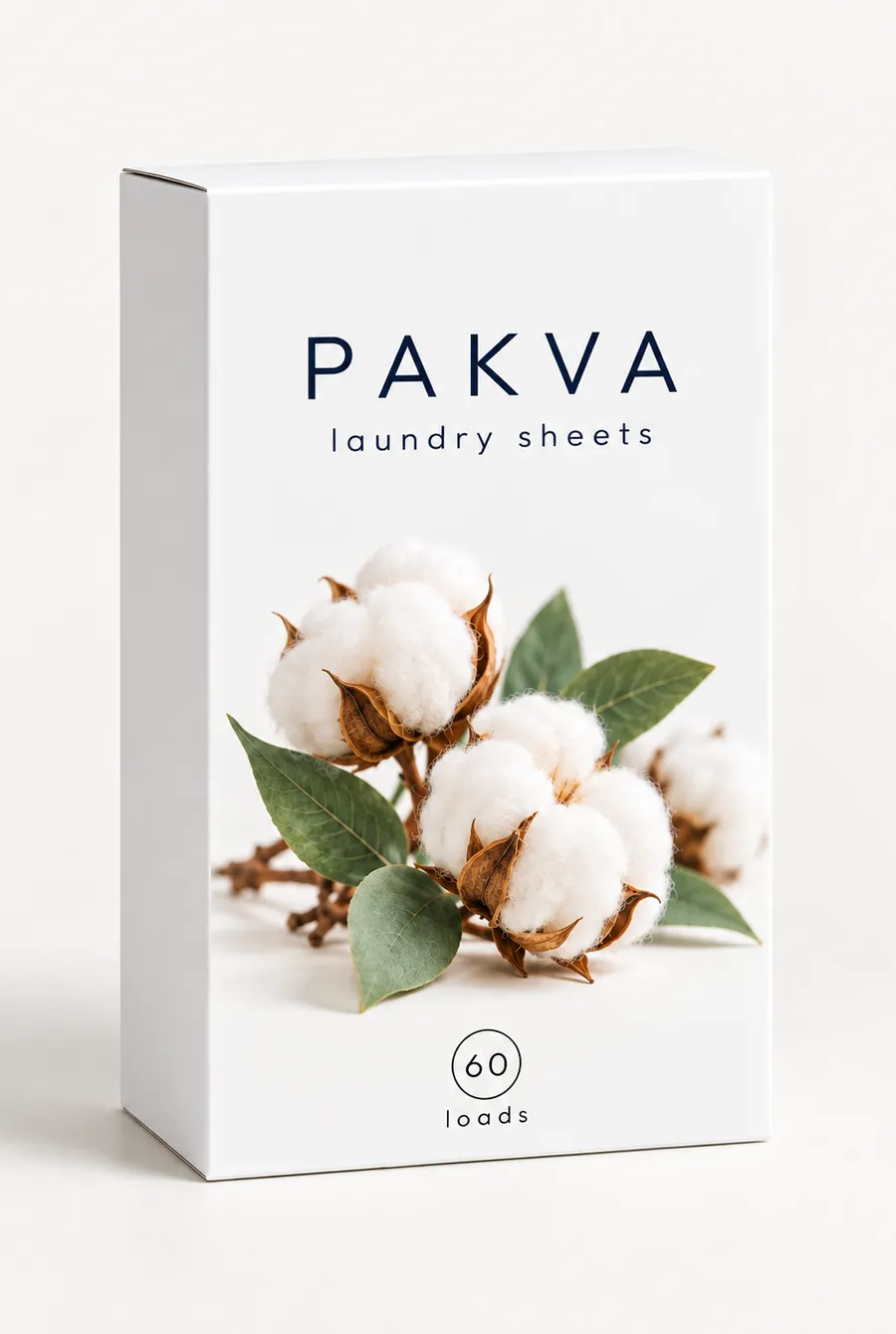 Illustrative draft paper pack for the Fresh Cotton scent concept.